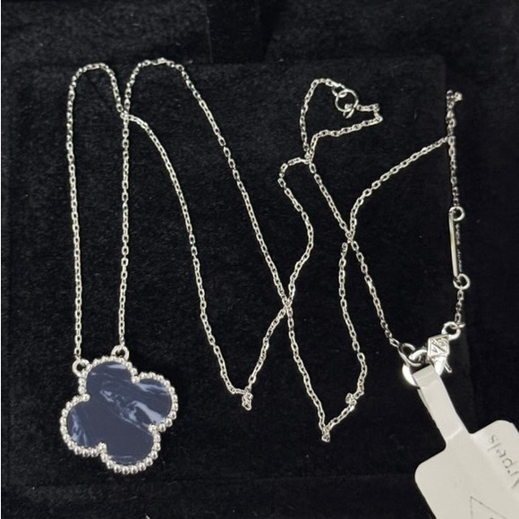 BRANDNEW 18 KARAT REAL GOLD PIETERSITE WHITE GOLD NECKLACE 15mm 16-18 INCHES!!! - Picture 7 of 8